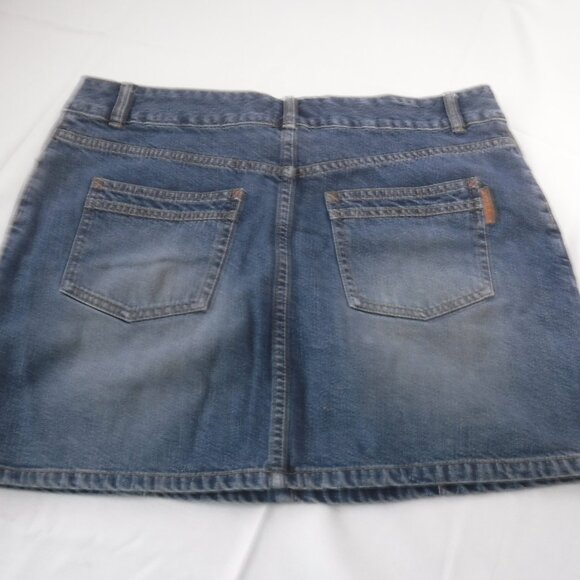Vintage Route 66 jean mini skirt size US 14 100% cotton - Picture 7 of 7
